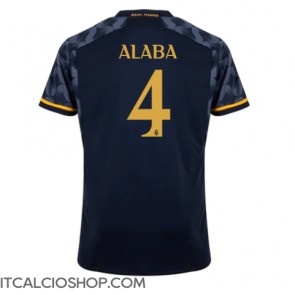 Real Madrid David Alaba #4 Seconda Maglia 2023-24 Manica Corta